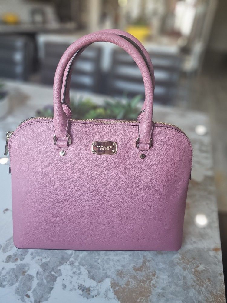 MICHAEL KORS Emmy Large Dome Satchel Blossom pink