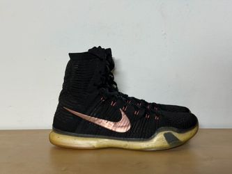 Nike Kobe 10 X Elite High Rose Gold Black Sneakers 718763-091 Men’s Size 13