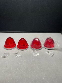 Set of 4 Red Watermelon LED Marker Lights