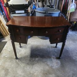 Antique Mahogany Writing Table / Desk