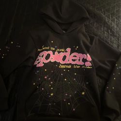 Black & Pink Sp5der Hoodie