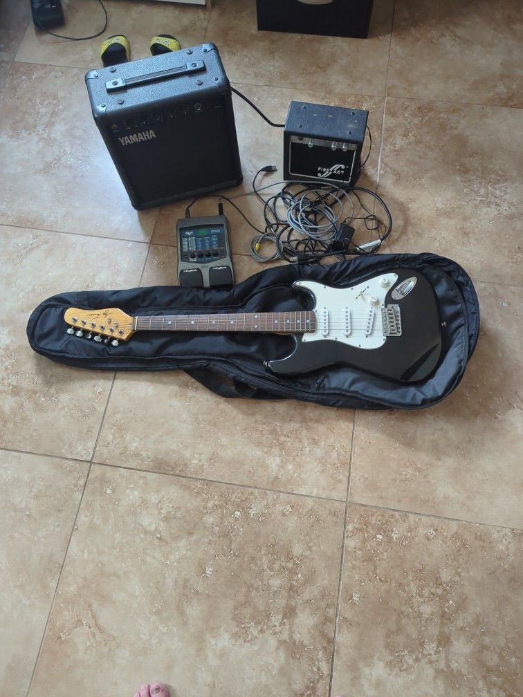 Guitar And Two Amps