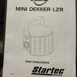 Pair of ADJ Mini Dekker LZR DJ Lights