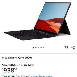 Microsoft Surface Pro X SQ CELLULAR 2n1