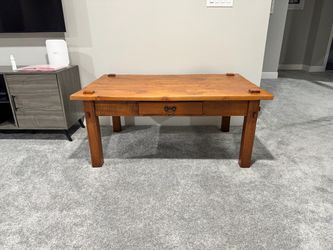 Pottery Barn coffee table and matching end table