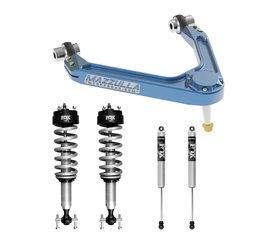 2007-2015 CHEVY/GMC 1500 . SUSPENSION PACKAGE / FOX 2.0 with Mazzulla Upper Control Arms