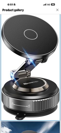 Magnetic Phone Holder for Car 2026 Heavy Duty Model 360° Adjustable Vacuum Suction Car Magsafe Phone Mount Cell Phone Holders for Your Car for iPhone