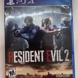 Capcom Resident Evil 2 PS4 Game Tested Works Great Condition