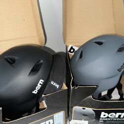 Two new Bern Brentwood  Helmets w/ visor - Skate / Bike, $25 each