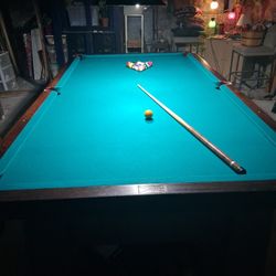 1930s AE Schmidt 9 Ft Pool Table The Streamliner