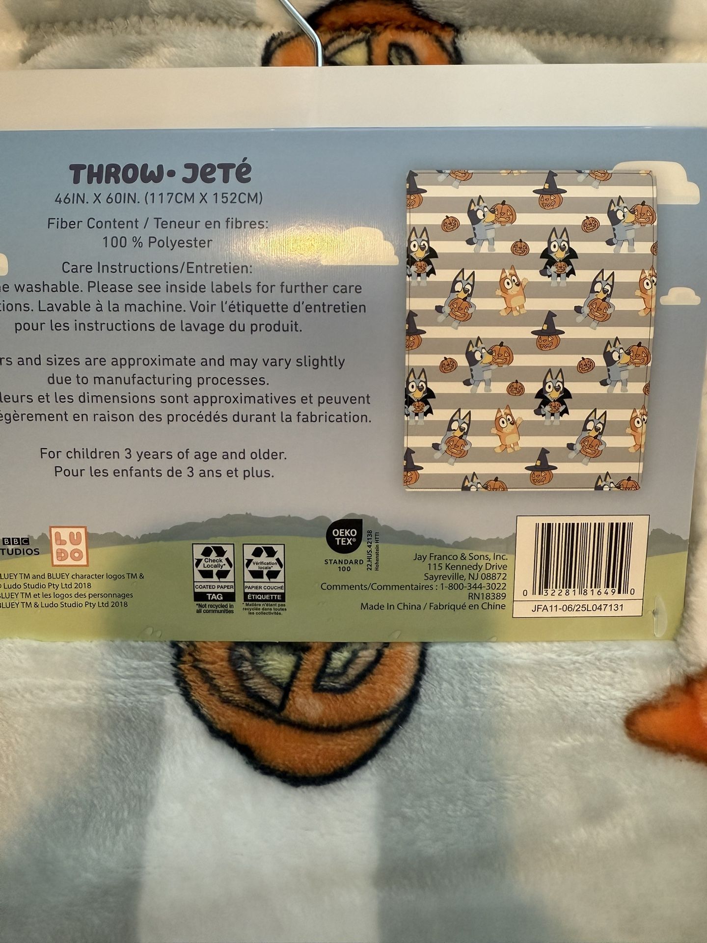 Bluey Holloween Blanket