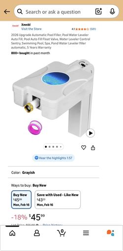 2026 Automatic Pool Filler