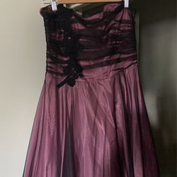 Pink And Black Dress