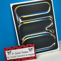 Apple iPad 13 inch Pro With M4 Chip New - Latest iPad - Payments Available - Pay $5 Down To take It home 