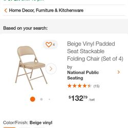 Folding Chairs With Cushions Box Have 4 Pc Brand New $90
