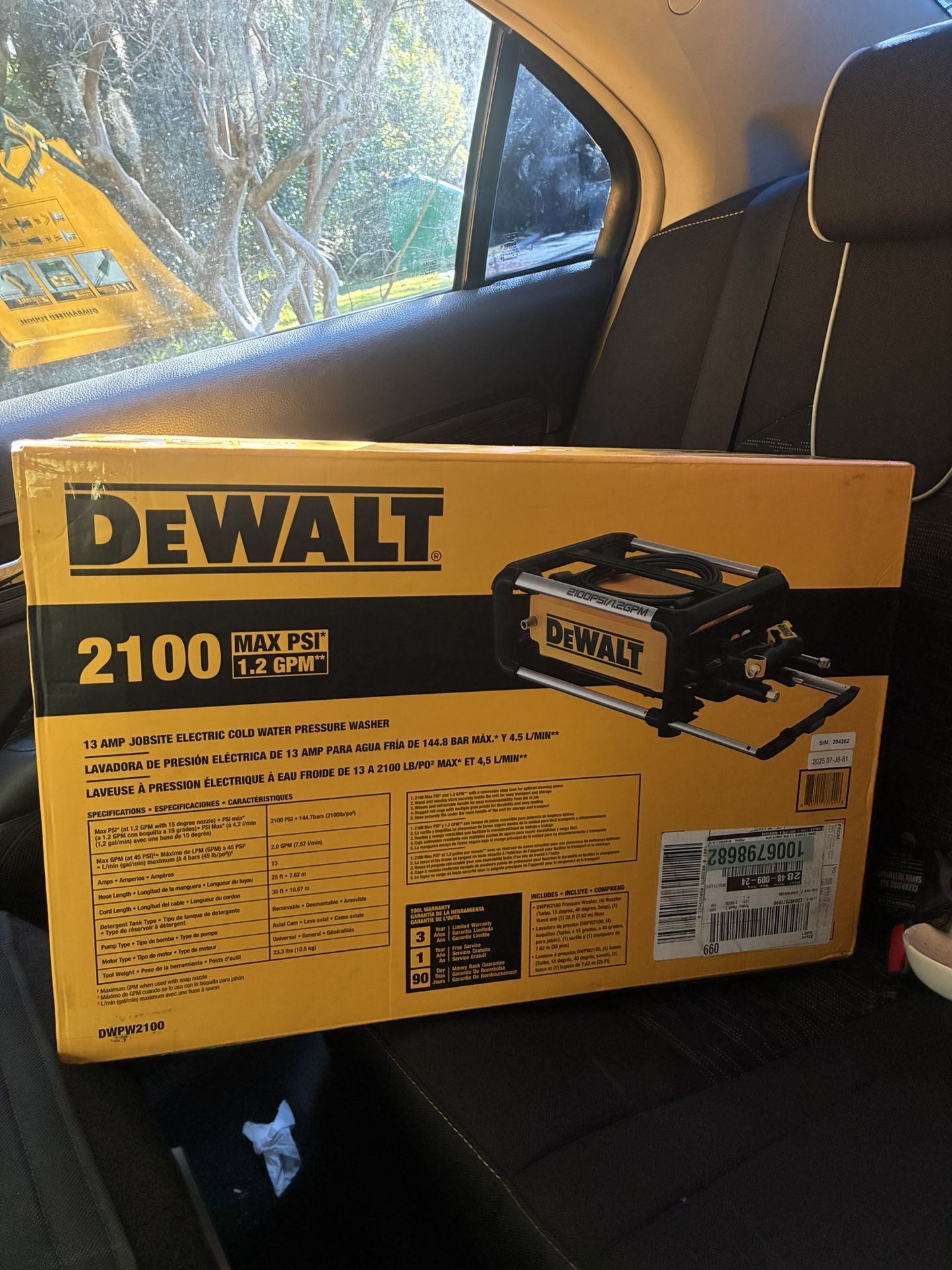 Dewalt 2100 Psi Pressure Washer New