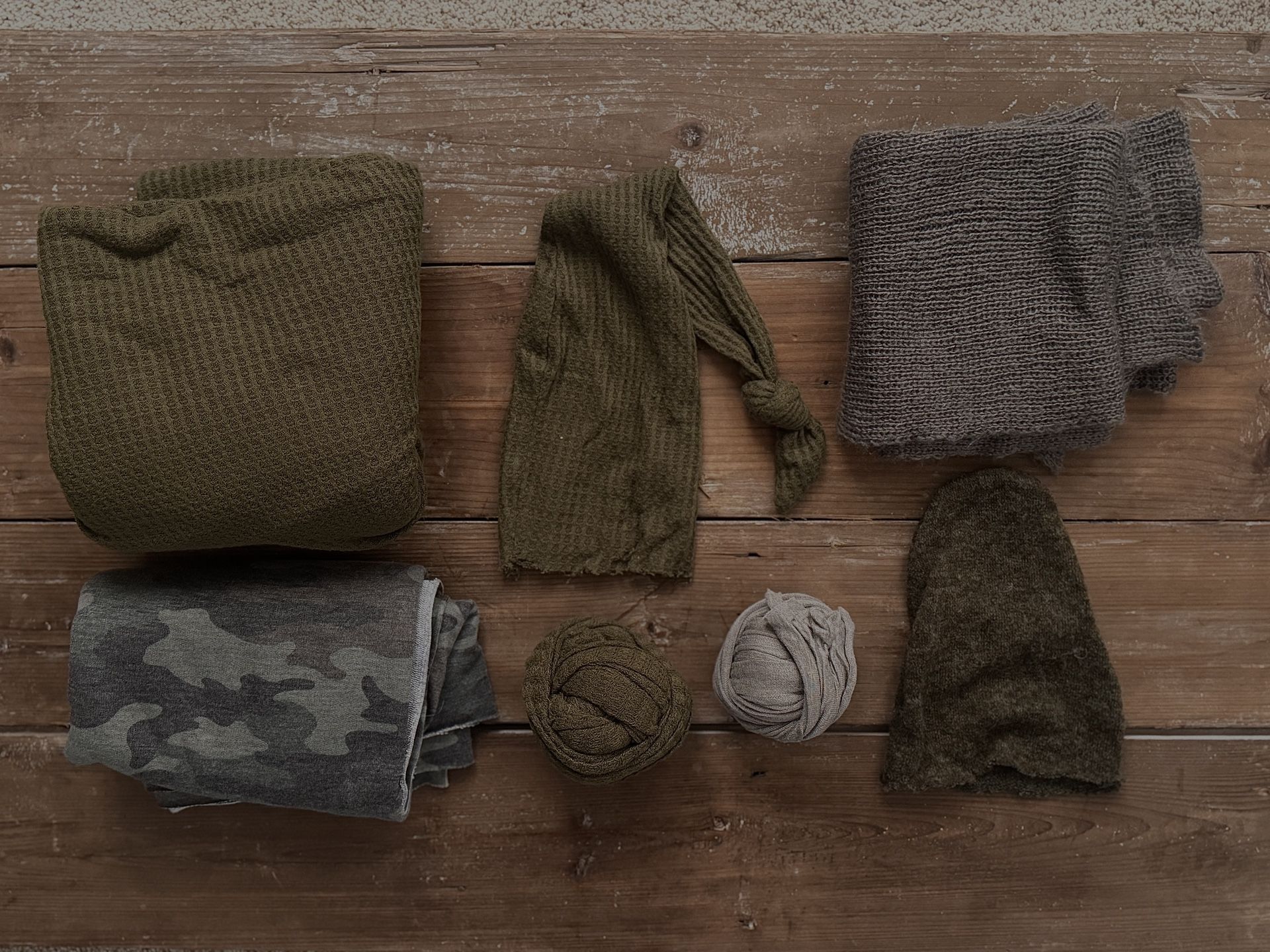 Army Green Newborn Photography Props