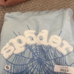 Light Blue Rhinestone Spider Hoodie Authentic Brand New Size Small 