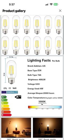 LED Tubular Bulb 4W Daylight White