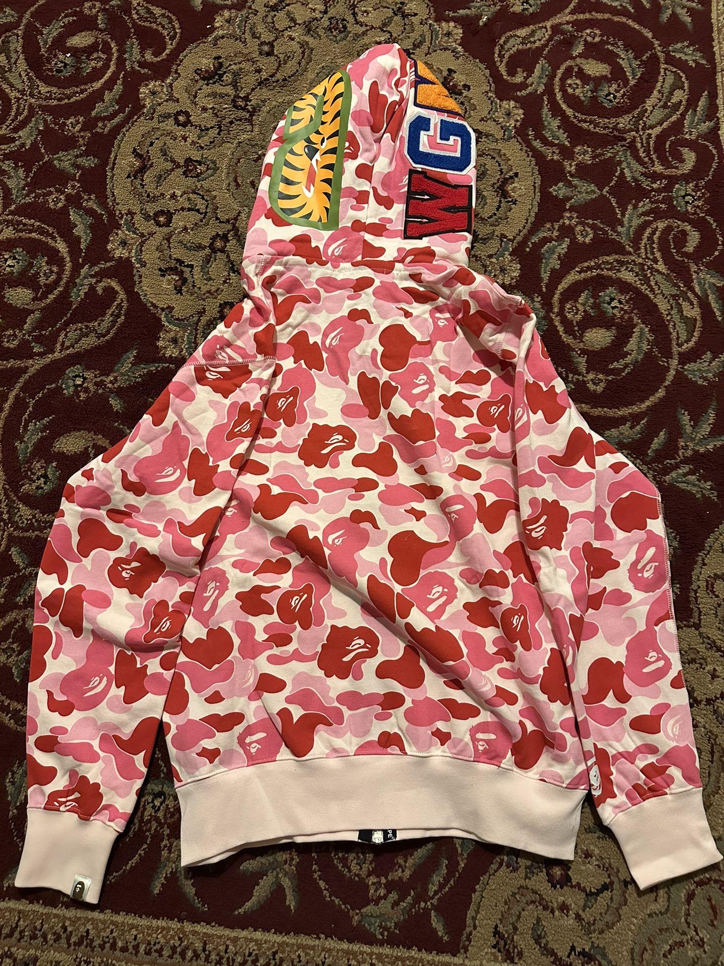 Bape Hoodie- Size L | Premium Quality | Hot Pink