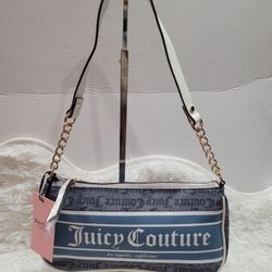Juicy Couture Fashionista Shoulder Bag Blue New With Tags 