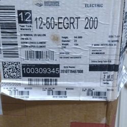 NEW WATER HEATER ELECTIC
