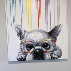Frenchie painting