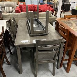 Grey Dining Table And Chairs Set (in Store) 