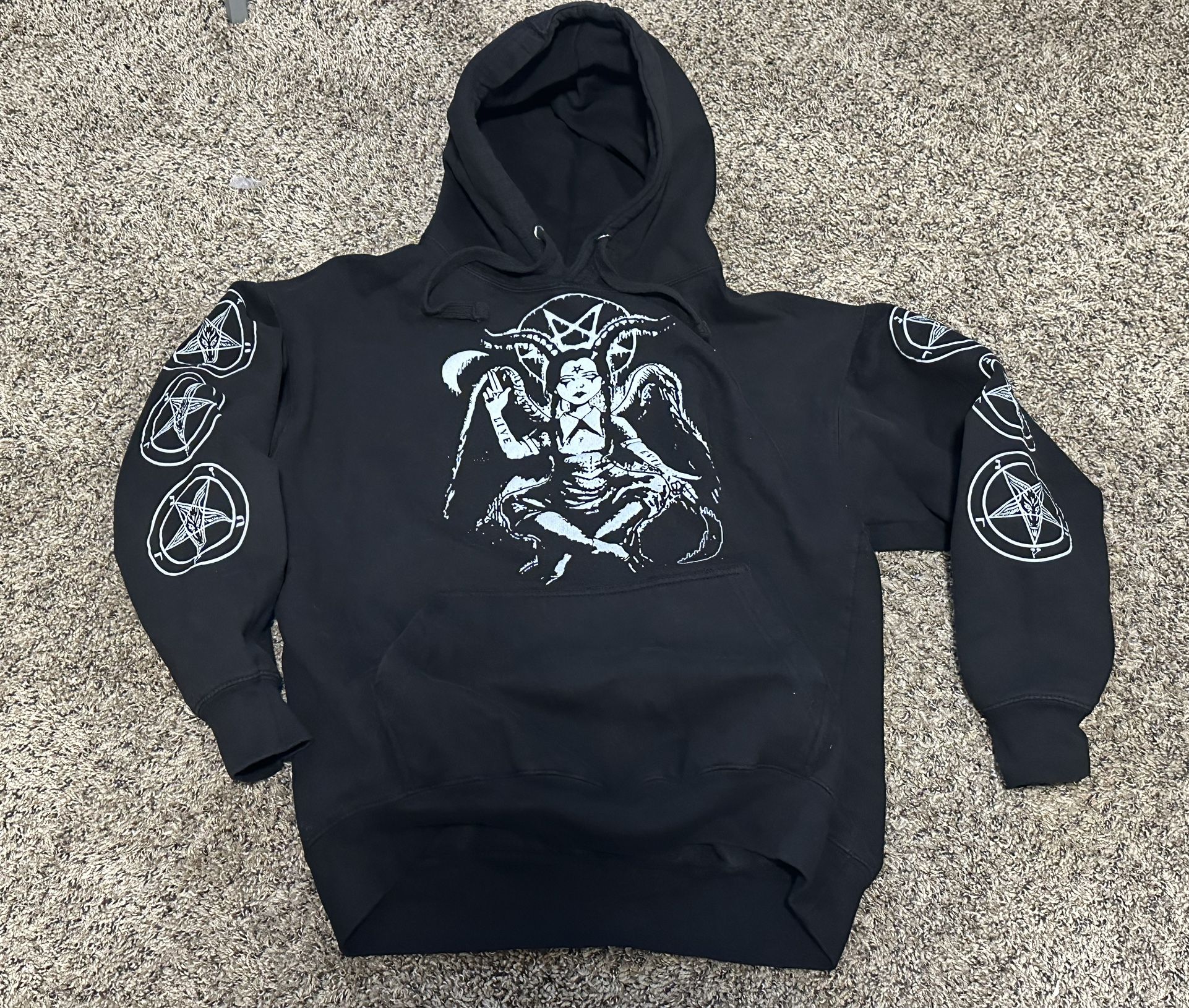 Gothic satanic hooded Sweater 