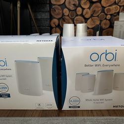 Orbi Whole Home WiFi System with Router, Satellites & Modem