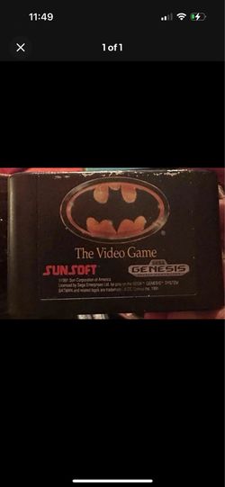 Sunsoft Batman: The Video Game (Sega Genesis) Cartridge 1991