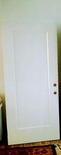 36x80 exterior solid core fiberglass shaker panel entry door