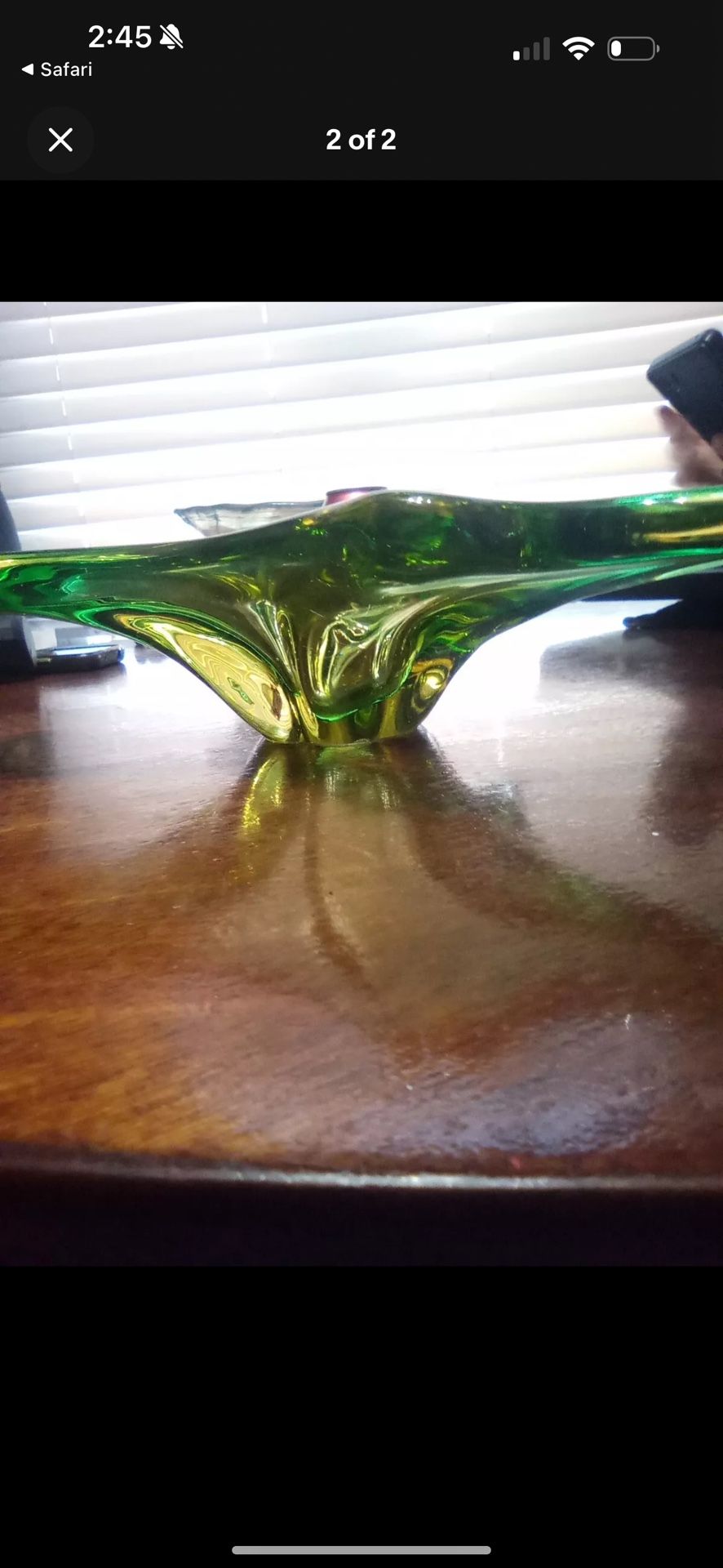 Mid-Century Czech Art Glass Collection “NIAGARA” bowl by Frantisek Zemek from 1950