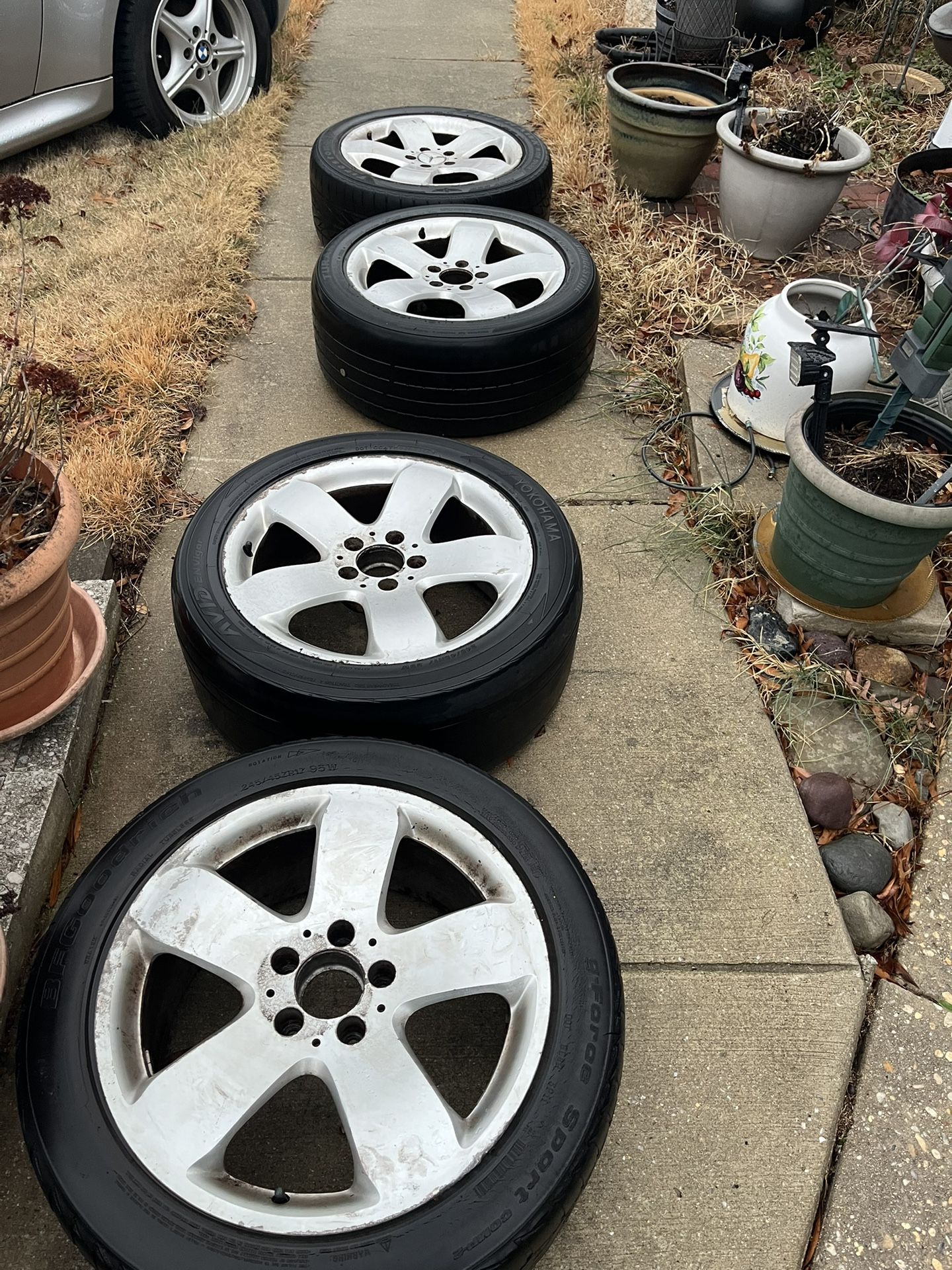 4 Mercedes Rims Only 