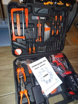 20V Lithium Cordless Drill Tool Kit Set