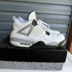 Jordan 4 White Cement 