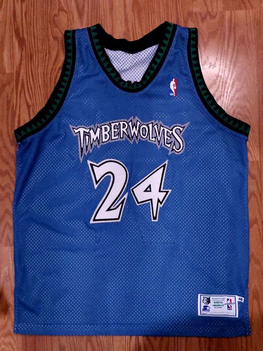 Authentic Minnesota Timberwolves Tom Gugliotta Starter NBA Jersey