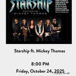 STARSHIP TONIGHT AT WE KO PA