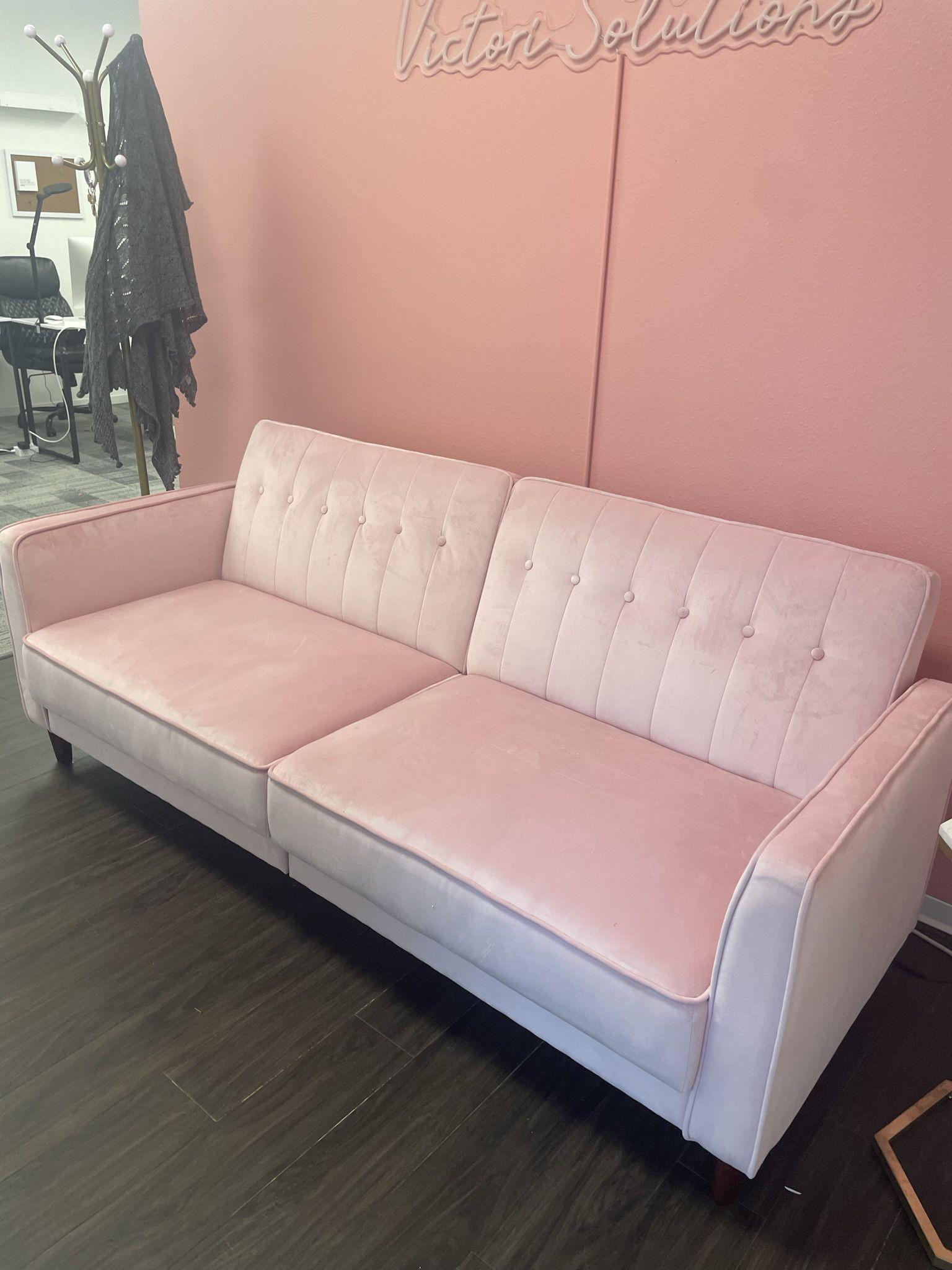 Pink Couch Futon