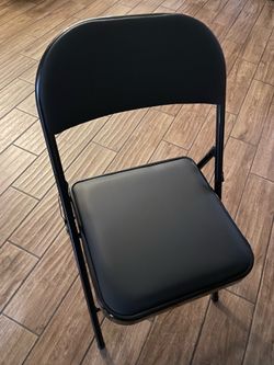 10 pack Black Padded Folding chairs