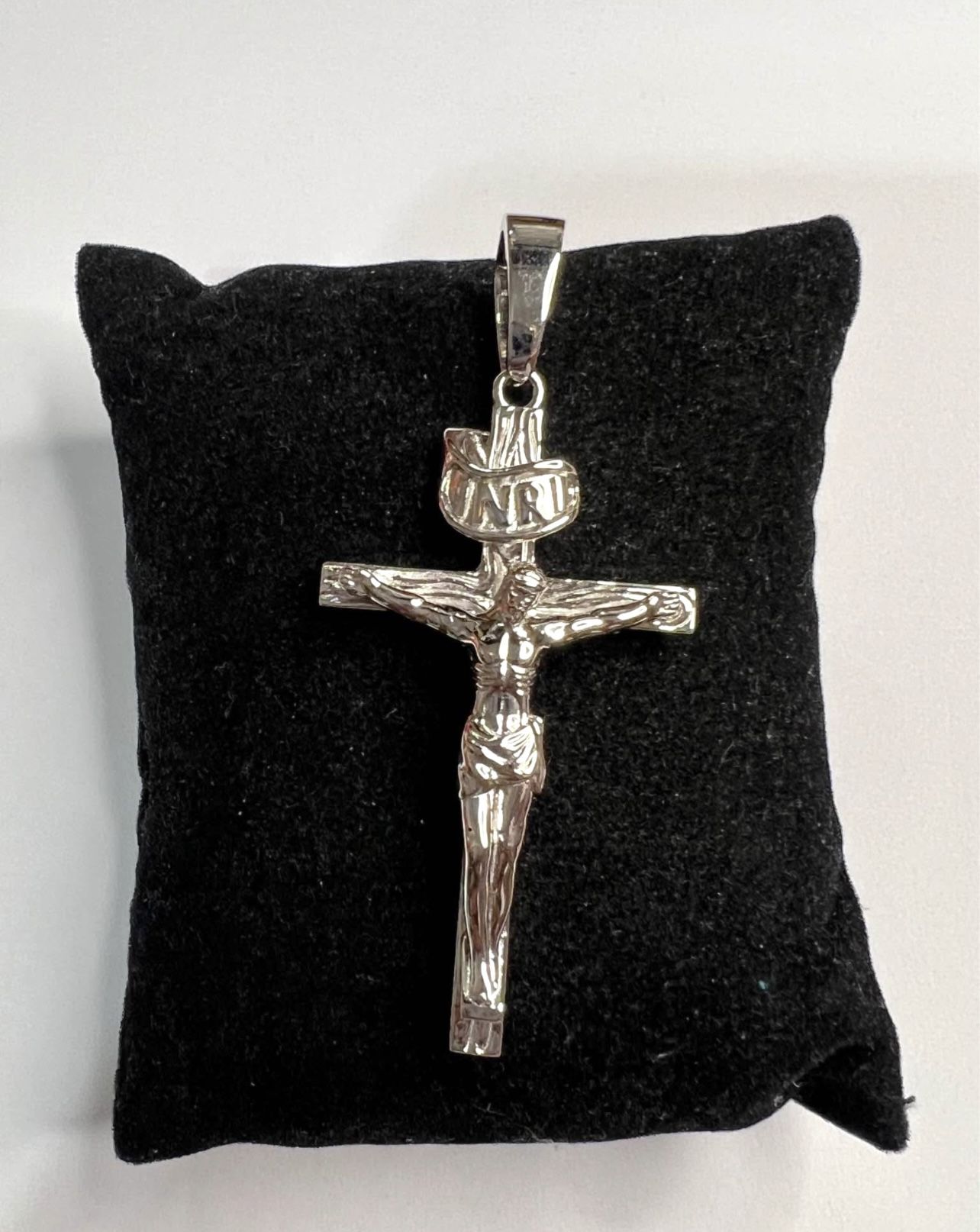 925 Sterling Silver Crucifix Cross Men’s Pendant