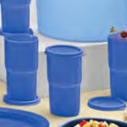 Set Cuatro  Vasos De 350 Ml Nuevos De Tupperwere 