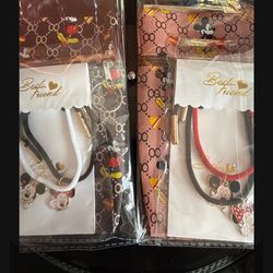 Disney - Best Friends Matching Bracelets With Zipper Pouch 
