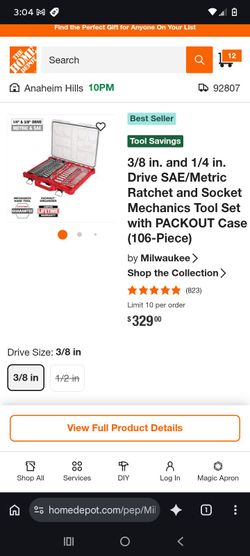 Milwaukee 106-Piece Ratchet and Socket Set with PACKOUT Case