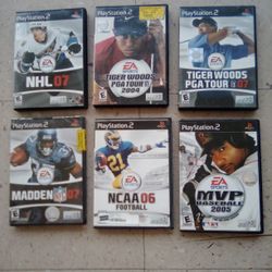 PS2 Sports Games (+ Factory Sealed Madden 07)
