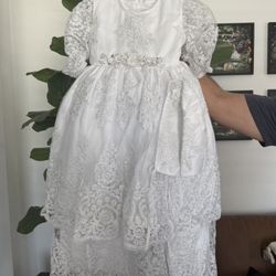 GIRLS ROMPER DRESS (baptism) 