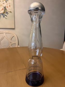 Clear and blue Clase Azul bottle