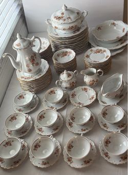 Vintage Winterling Bavaria “Wood Rose” China – 96 pieces