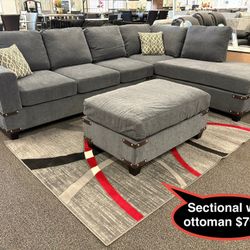 Brand New  Sectional With Ottoman 