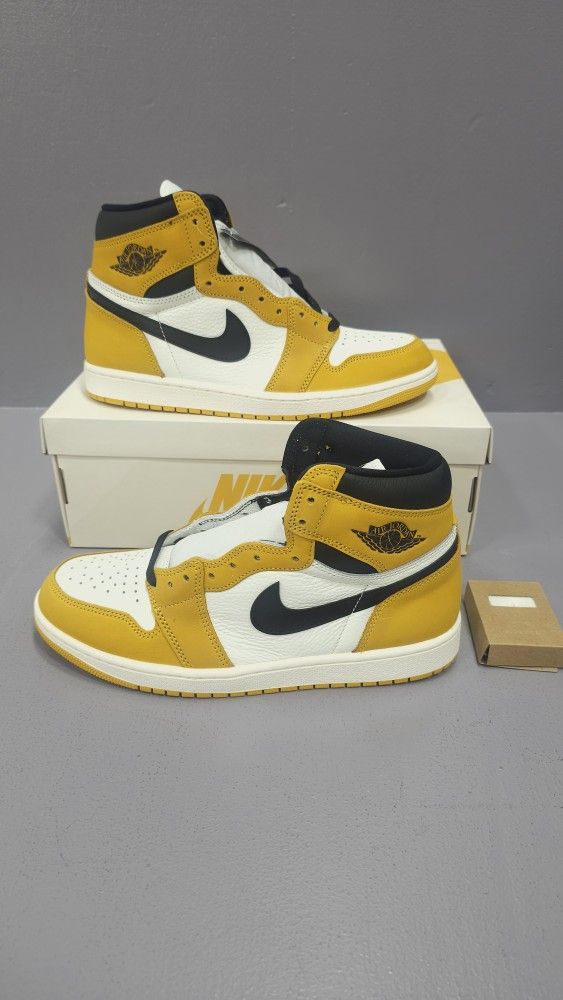 Jordan 1 Retro High OG Yellow Ochre Men\'s 